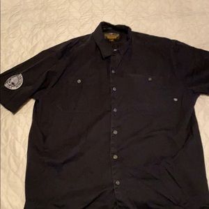 XL Harley-Davidson button down.